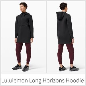 Lululemon Long Horizons Hoodie black size small women’s zip up jacket